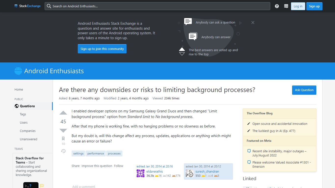 Are there any downsides or risks to limiting background processes?
